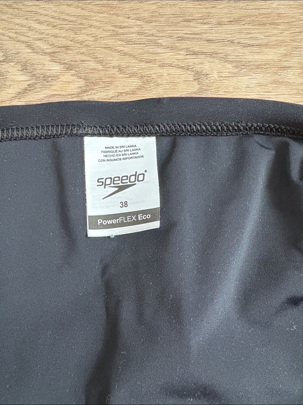 Speedo Men's PowerFlex Eco Black Swim Trunks - Picture 3 of 3